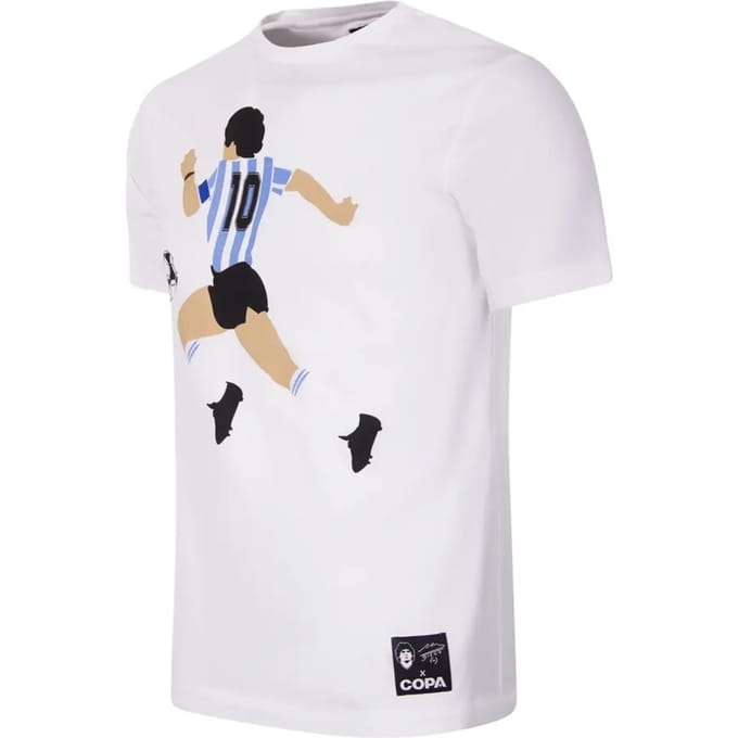 COPA - Maradona Argentina Graphic T-Shirt - Heren - Wit - S
