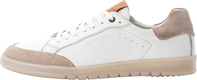 camel active Sneaker van echt leer - Maat menswear-43 - Bruin-Wit