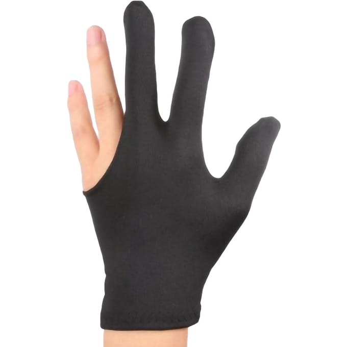 Gants de billard élastiques à 3 doigts pour queue de billard, pour hommes et femmes, accessoires de billard beige