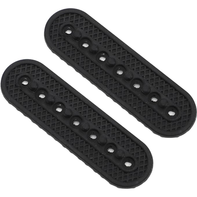 2 stuks Hoedverlenger 7 Gaten Eenvoudige Installatie Flexibele Siliconen Snapback Hoedverlenger Pet Halve Maat Verlenger black