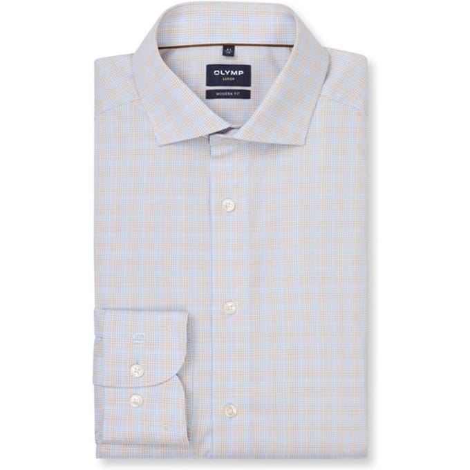 OLYMP Luxor Overhemd, Modern Fit, Royal Kent, Bleu