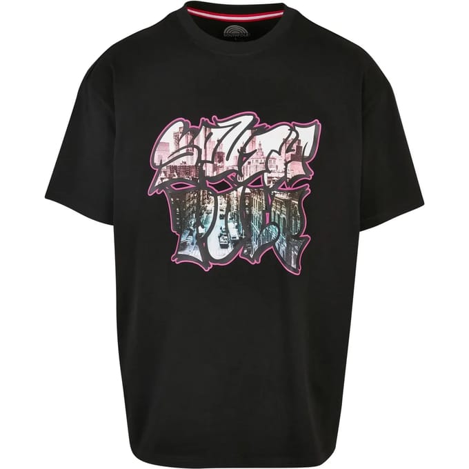 Southpole - Graphic Heren T-shirt - S - Zwart