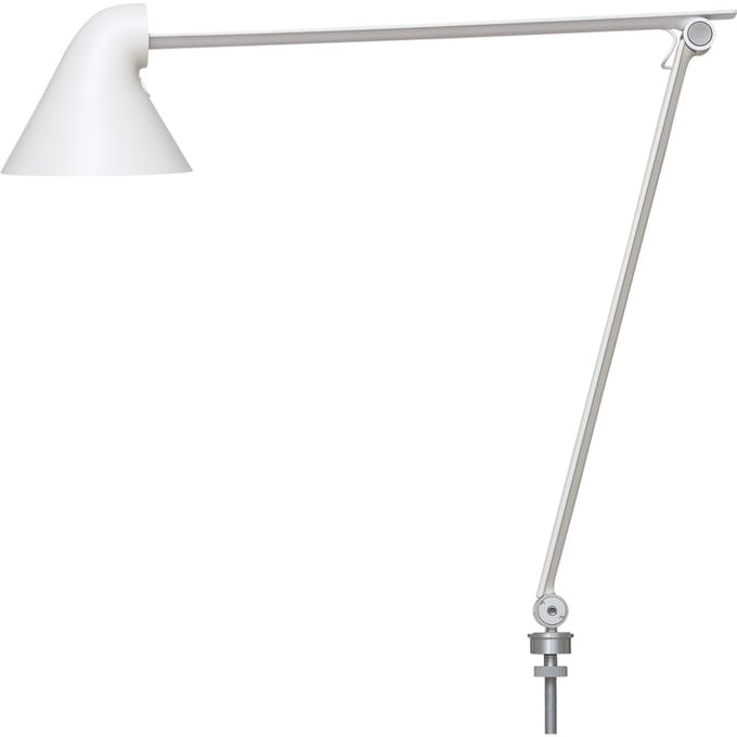 Louis Poulsen NJP Tafellamp - wit - tafelklem
