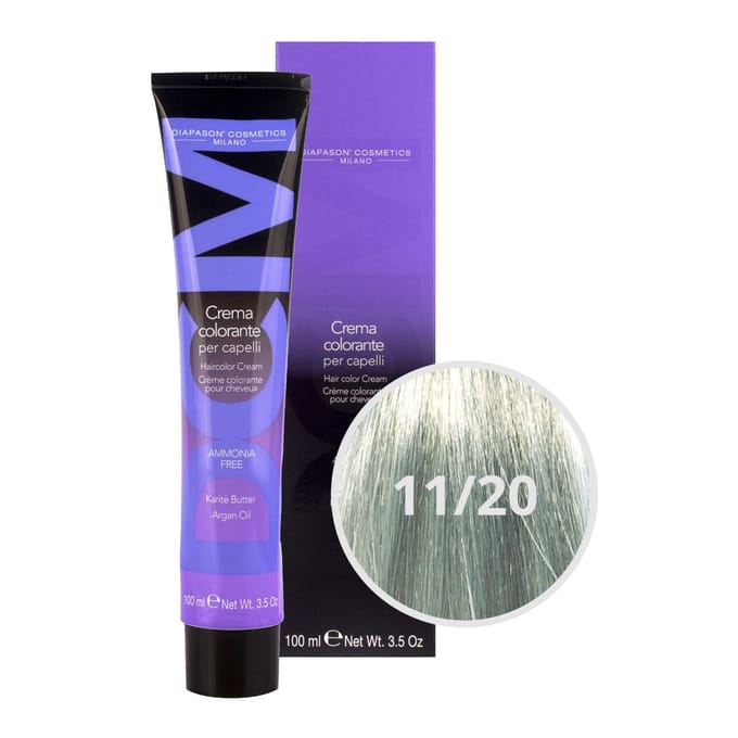 DCM Hair Color Cream Ammonia Free 11/20 Ash 100ml
