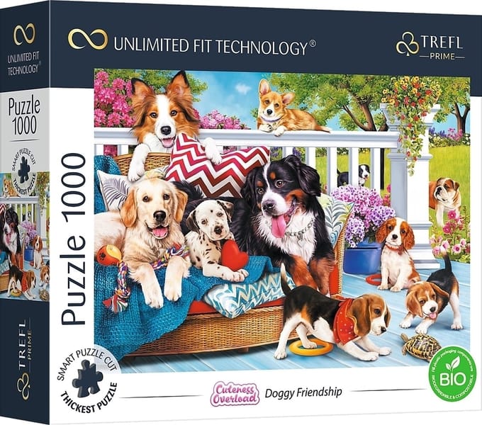 Trefl Puzzle - Unlimited Fit - Doggy Love (1000 pieces) 2D Puzzels