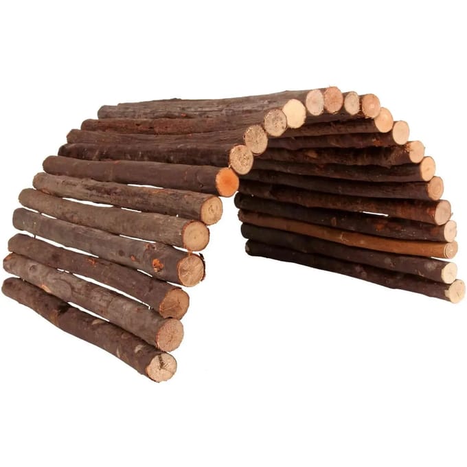 Decoratie van schorshout konijn flexibele brug Trixie