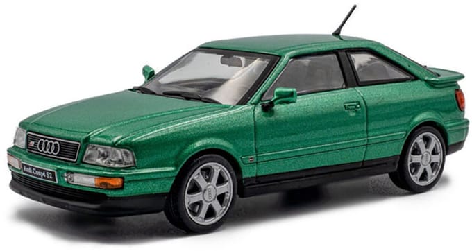 Audi S2 Coupe '94, groen Solido schaal 1:43