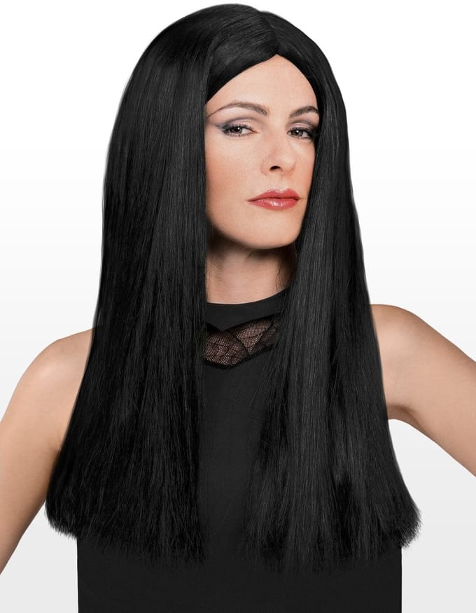 Morticia Addams Pruik - Kostuum pruik voor carnaval