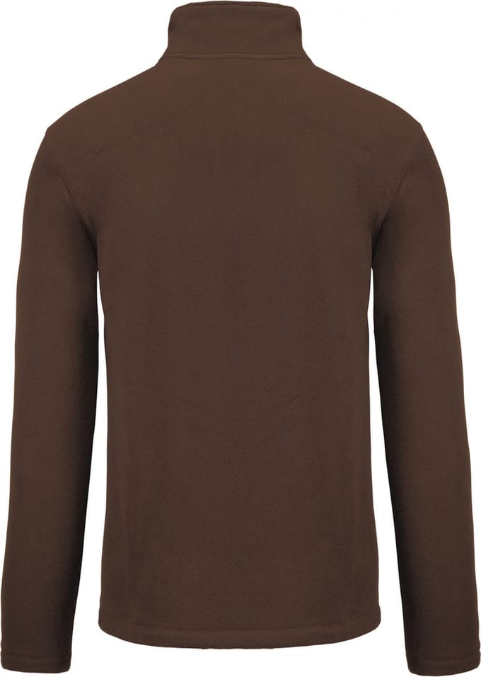 Kariban Microfleece met rits heren K911 - Chocolate - M