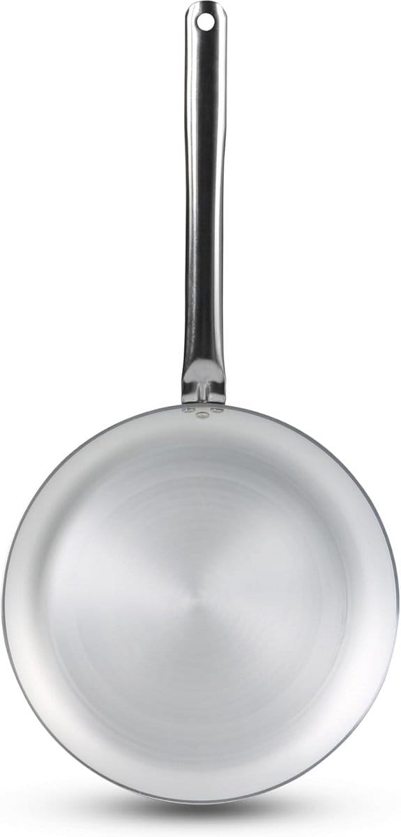 Grote Aluminium Pan met Staal Handvat voor Alle Warmtebronnen Geschikt (32 cm)