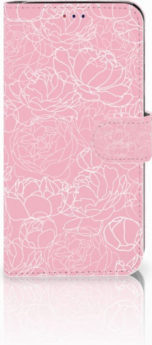 Samsung Galaxy A10 Hoesje White Flowers