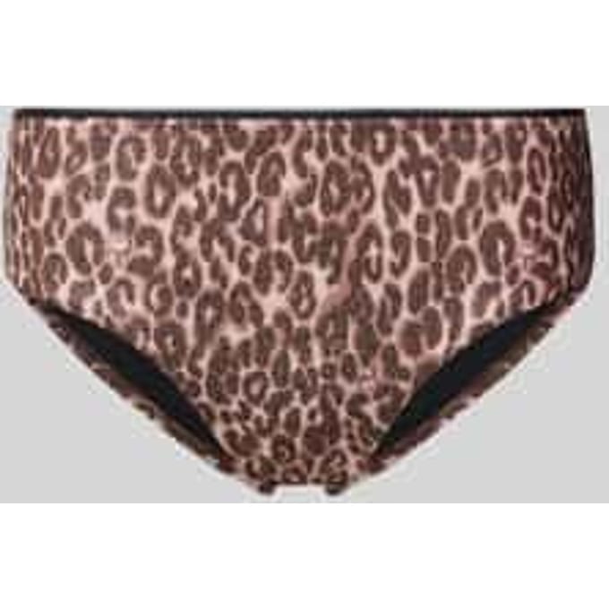 Mid waist bikinibroekje in dierenlook