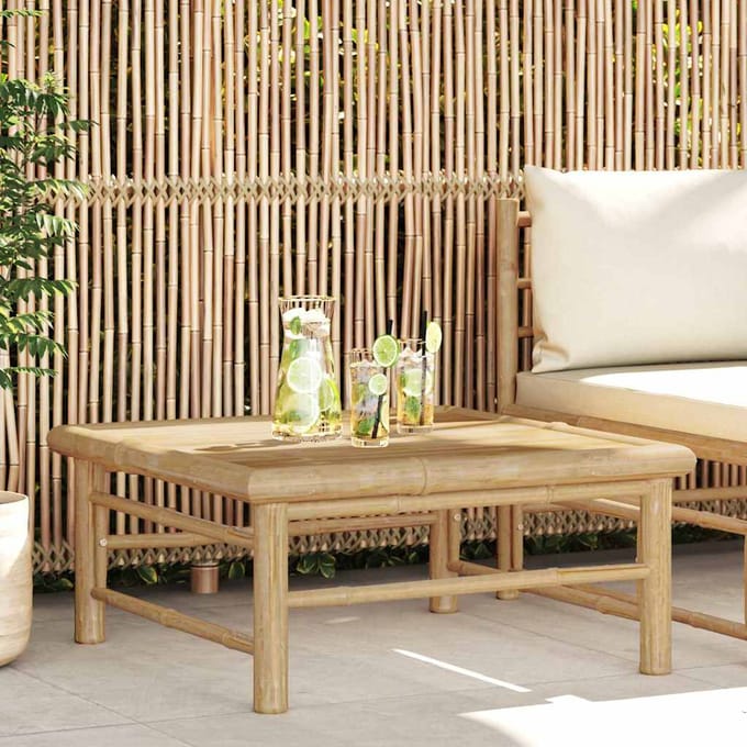 vidaXL - Tuintafel - 65x65x30 - cm - bamboe