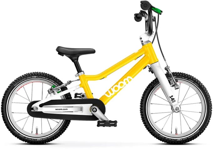 Woom Go 2 14´´ Fiets Geel Jongen