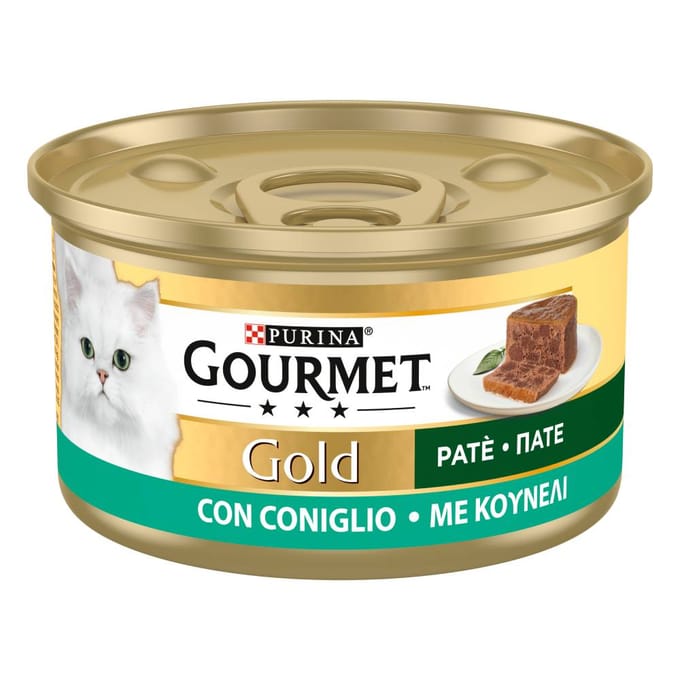 24x85g Konijn Mousse Gourmet Gold natvoer voor katten