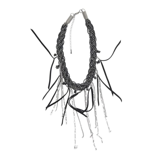 Behave - Statement ketting - Zilverkleur rondjes design - Avond stijl