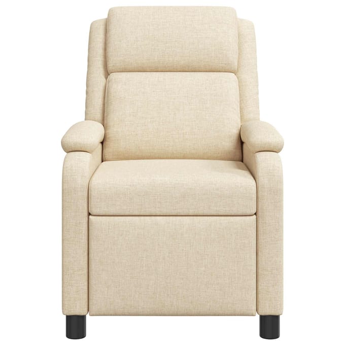 vidaXL - Recliner - Crèmekleurig - Stof