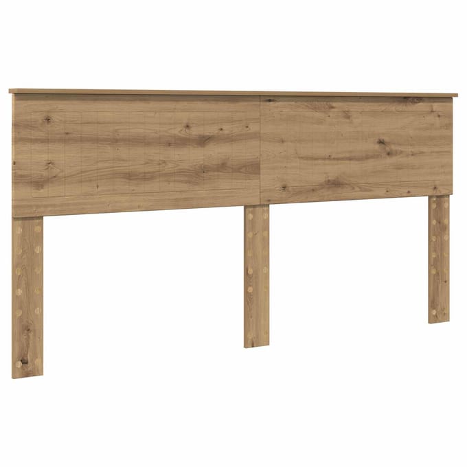 vidaXL Hoofdbord Artisan Eiken Bewerkt hout