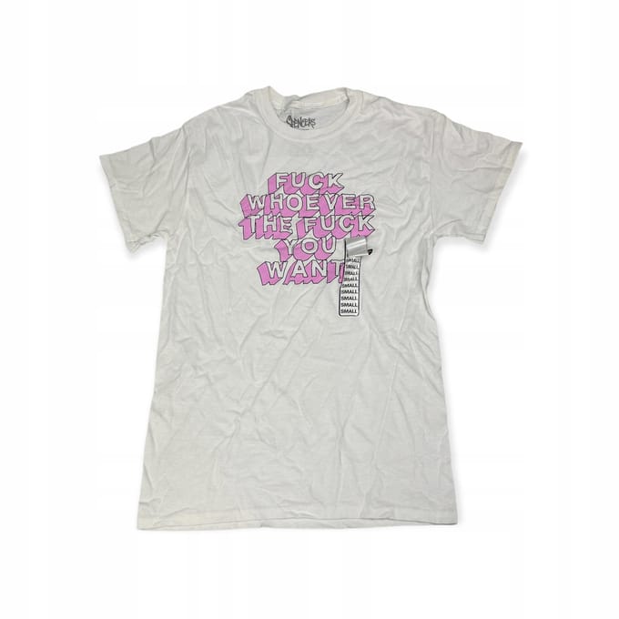 Koszulka T-shirt męski SPENCER'S biały napisy S gray