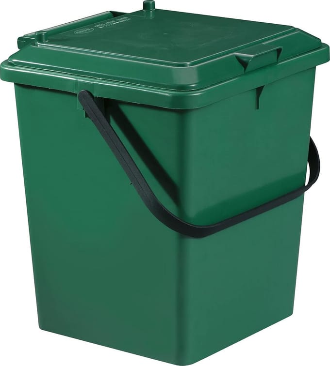 Biologische emmer 8 liter groen voor organisch afval