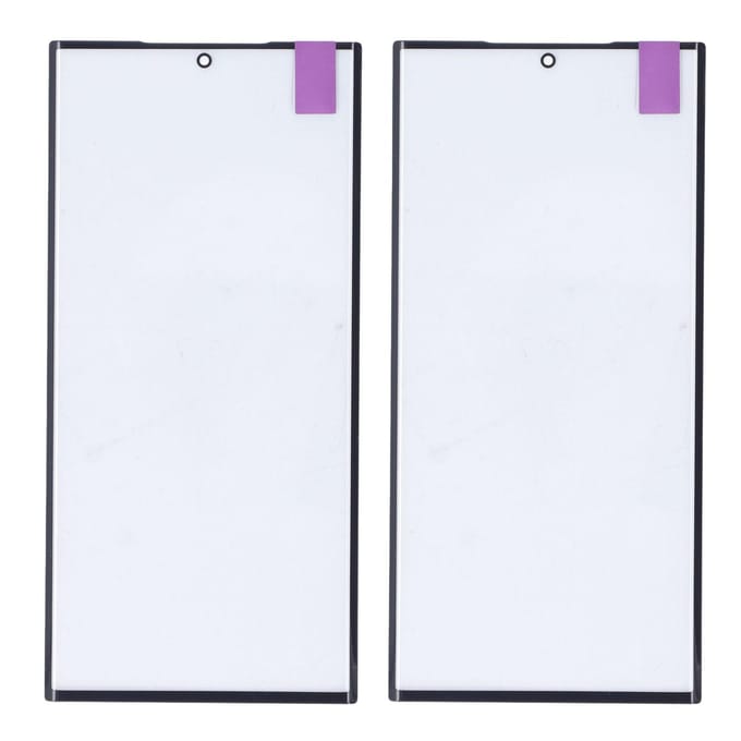 2 stuks Originele Schermvervanging voor S23 Ultra Voorste Buitenlens Glas Scherm Assemblage Reparatieset