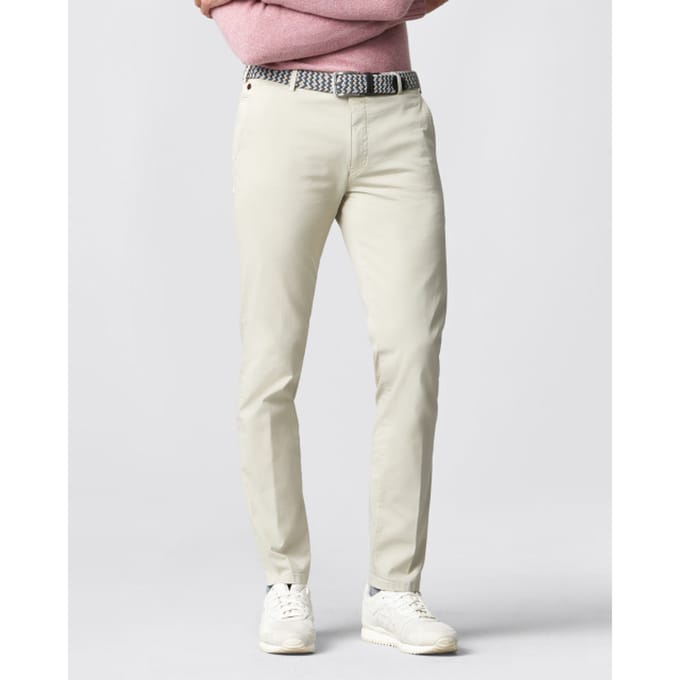 Meyer Broek Bonn Constant Color Cotton Flat-Front Beige / male