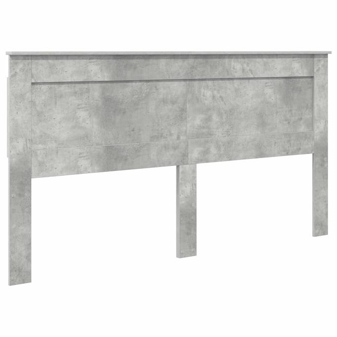 vidaXL Hoofdbord Beton Grijs Bewerkt hout
