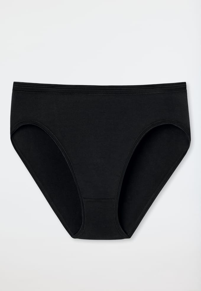 Schiesser Luxury Jazzpant Dames Slip - Zwart - Maat 40