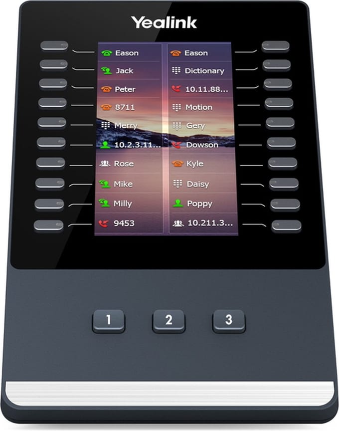 Yealink EXP43 - key expansion module for VoIP phone - colour