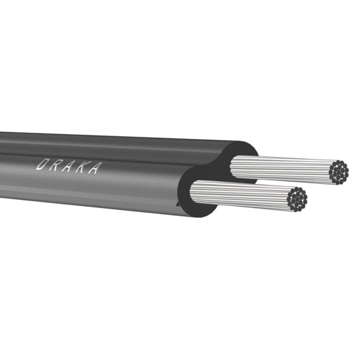Hittebestendige Tweedraad Edrateen 2x0.75mm 110C - 108108 [100 Meters]