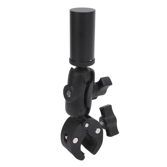 Klembevestiging en Adapter voor Mini Dishy Antenne Aluminiumlegering Verstelbare Hoek Auto Camper Ladder Paal black