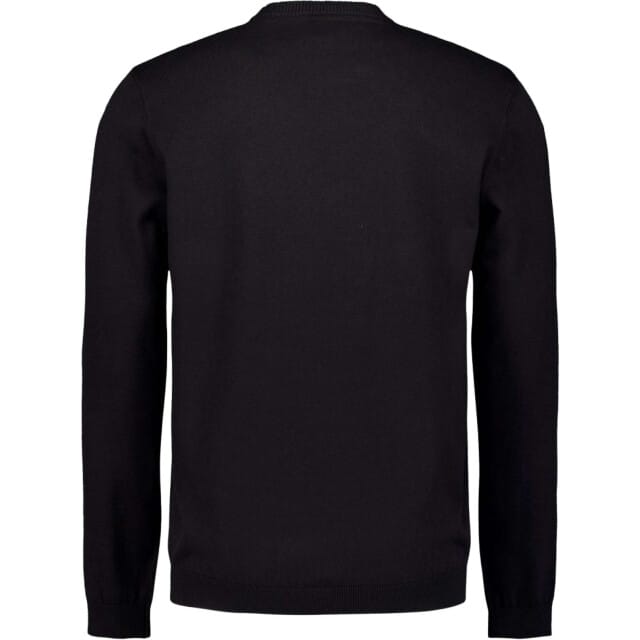 No Excess Pullover crewneck 2 coloured melang black