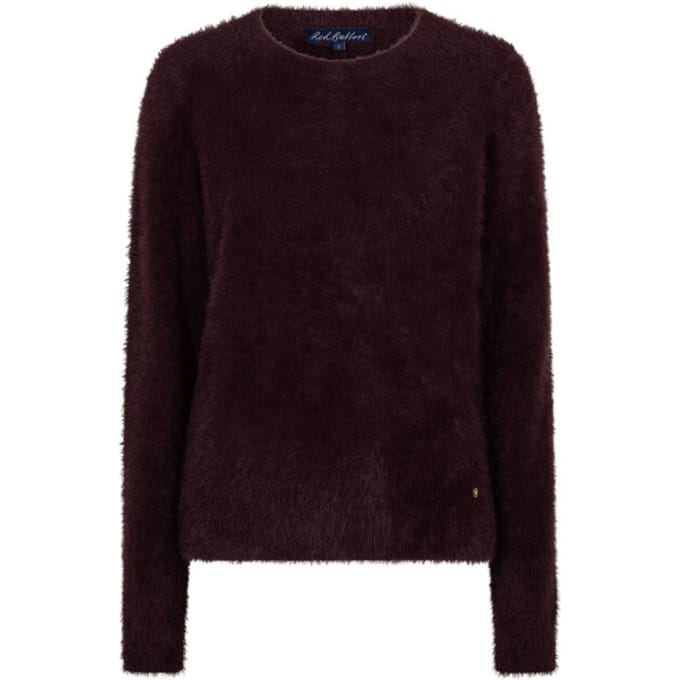 RB sweet fuzzy burgundy trui