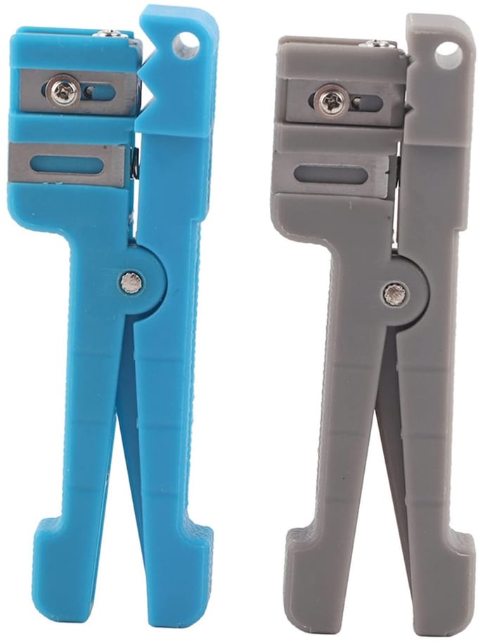 Allecto - Fiber Optic Stripper Set - Coaxial Cable Stripper en Crimper - Inclusief 45-162 en 45-163 - Professioneel Gereedschap - Efficiënt Werken ...
