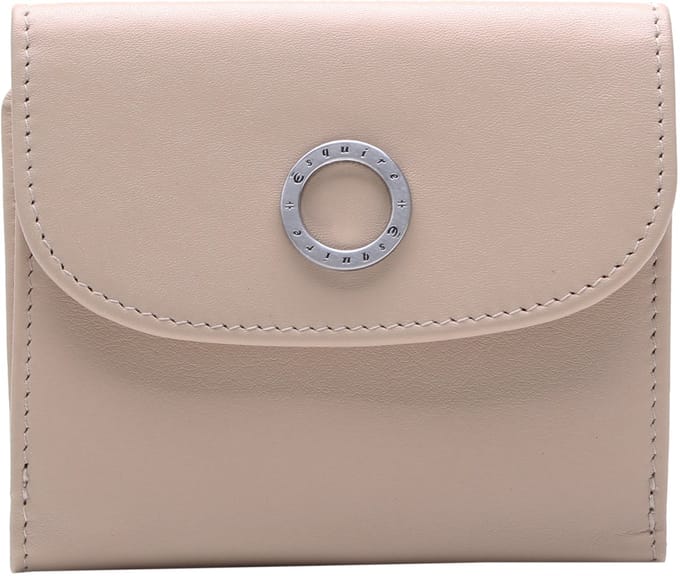 Esquire Leren portemonnee Athena Little Wallet Beige