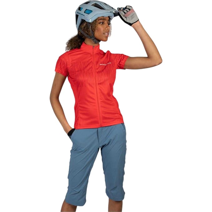 Endura Dames Hummvee Lite Fietsshorts 3/4 (Blauw Staal)