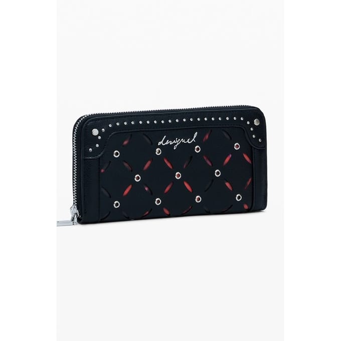 Desigual portemonnee Mone Yankee Fiona Long Wallet Black zwart