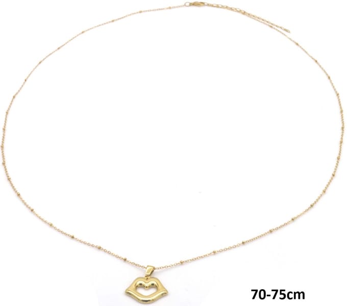 Ketting Lippen – RVS – 75cm