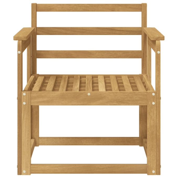 vidaXL - Buiten - bank - set - Massief - Acacia - Hout - Wit