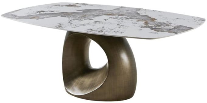 Tower Living Eettafel Castello Deens ovaal keramiek 200x120 cm