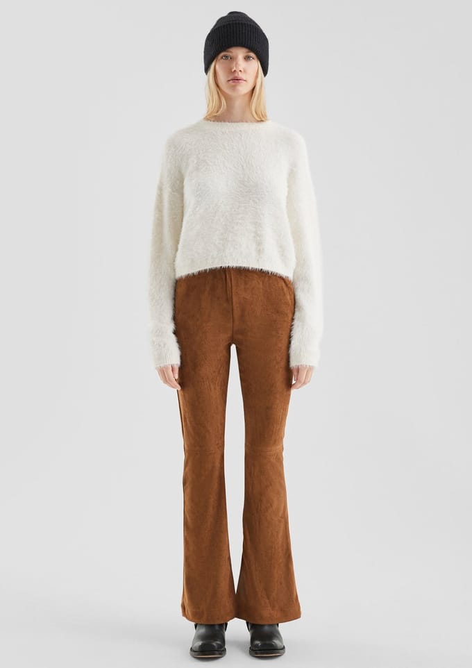 Q/S designed by - Dames broek - Maat 34 - Vrouwen - Bruin - polyester