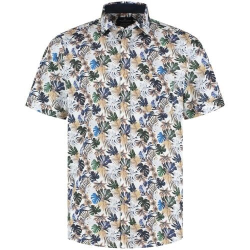 Fellows United Fellows United Korte Mouw Overhemd Amazon Green Moss  XL