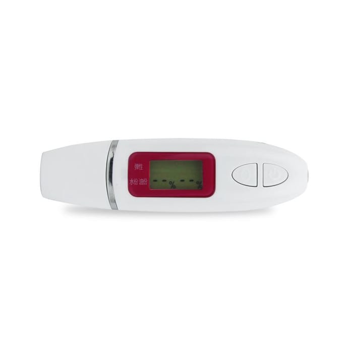 Testeur d'hydratation cutanée 2-en-1 amélioré, Instrument de détection d'humidité d'agent fluorescent, Stylo de test d'huile cutanée 173*30*27 black