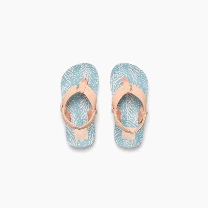 Reef teenslipper Ahi Meisjes - peachblue animal - Blauw/Roze - maat 28