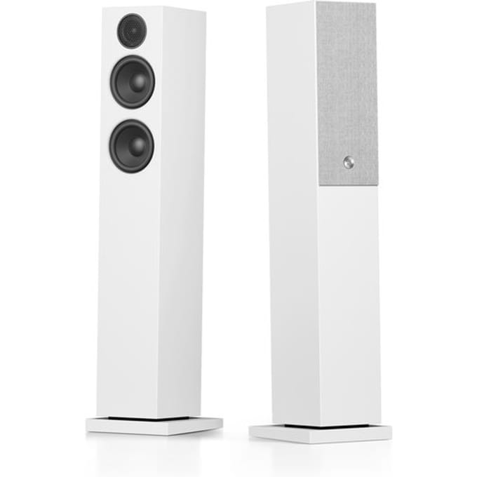 Audio Pro A38 Smart Multiroom Actieve Vloerstaande Speakers - 2x75W - Multiroom Ondersteuning - Draadloze streaming via wifi en Bluetooth - Wit