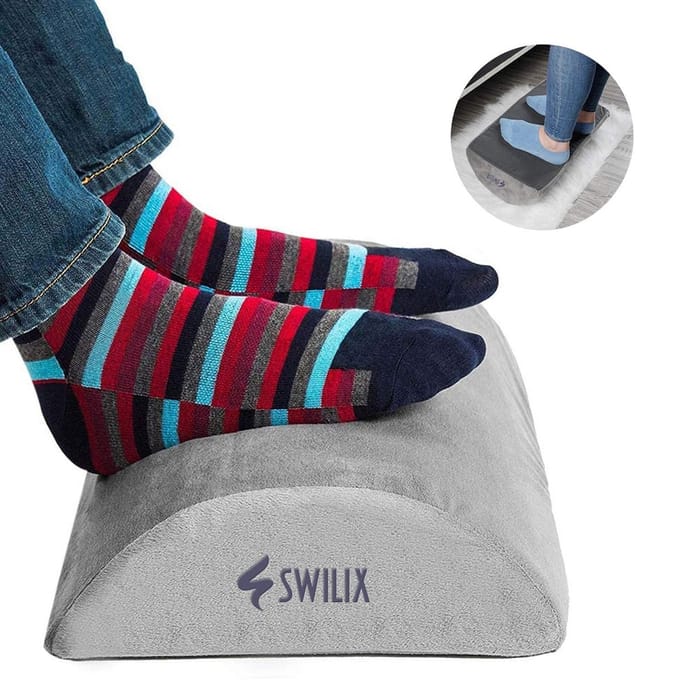 Swilix  - Ergonomisch Voetensteun - Kunststof - Grijs
