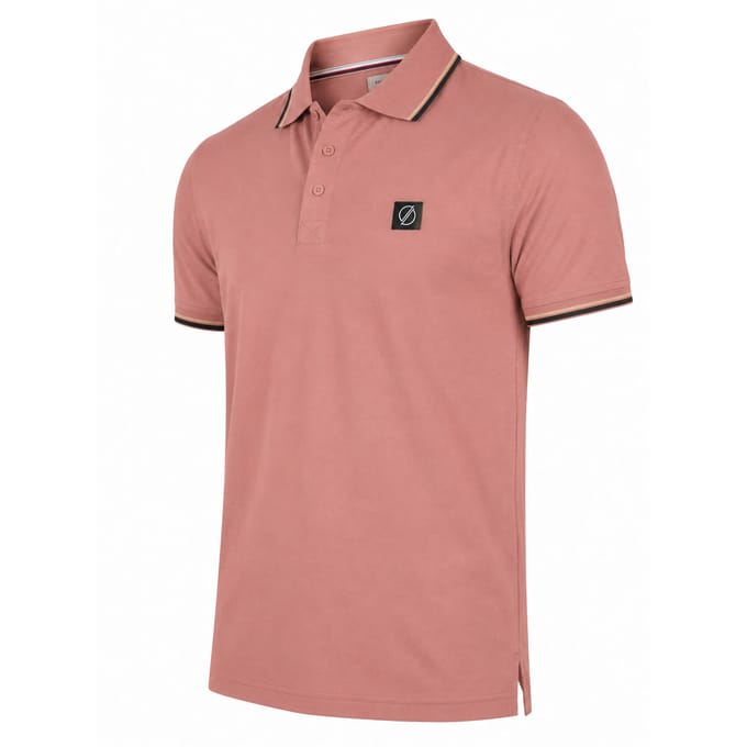 Solution - Heren Polo SS Flow - Roze - Maat L