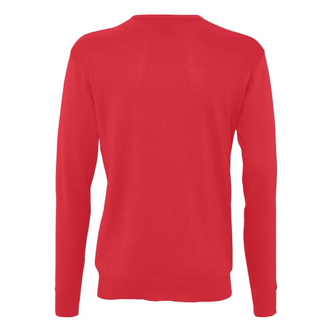 SOLS Heren Galaxy V Hals Trui (Rood)