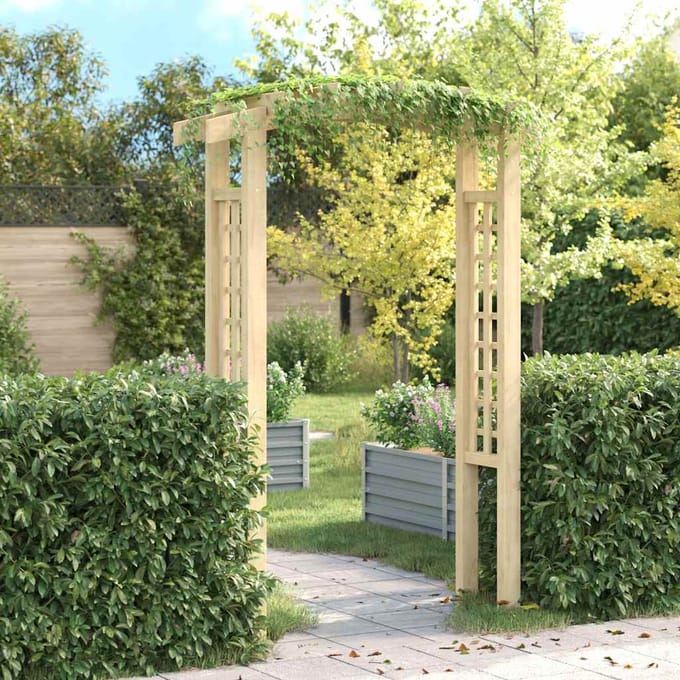 vidaXL - Tuinboog - 150x60x210 - cm - hout