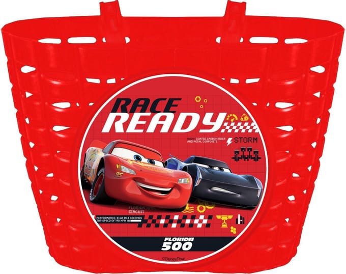 Disney Fietsmand Cars Junior 20 Cm Rood